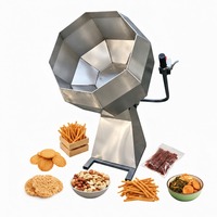 Machine commerciale de saupoudrage pour aliments soufflés, petite machine à enrober les cacahuètes, machine d'aromatisation alimentaire