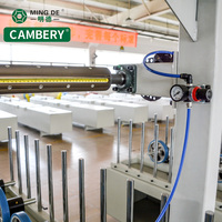 Machine automatique de lamination à froid pour profilés PVC, aluminium, WPC et bois