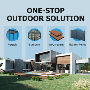 Bên ngoài WPC cổng hàng rào động cơ điện nhôm kim loại nhập ngang Composite gỗ đường lái xe đu trượt vườn cổng - Product Image 6