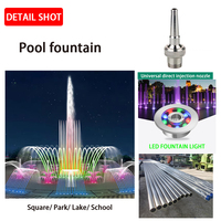 Fuente Musical Circular de Gran Escala, Fuente de Agua Danzante para Exteriores, Iluminación LED RGB Decorativa y Colorida para Plazas Públicas