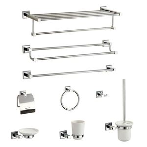 Juego de Accesorios de Baño Modernos de Cromo - Product Image 2