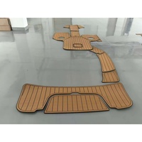 Tapis de pont en mousse EVA imitation teck pour bateau, style SeaDek, auto-adhésif, modèle Regent Viscount Cockpit Pad 1980