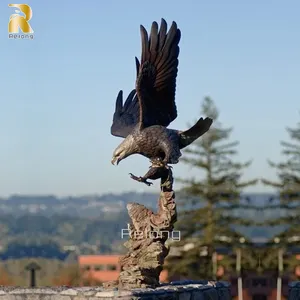 Grande statue d'aigle en Bronze, grande taille, décoration extérieure, Sculpture en promotion