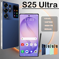 Smartphone 5G S25 Ultra – Écran Complet, 8000 mAh, 16 Go, 1 To – Nouveau, Débloqué, Abordable, Multilingue, Version Globale – Vente en Gros