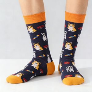 Calcetines <span class=keywords><strong>de</strong></span> Algodón Peinado 200N con Diseño <span class=keywords><strong>de</strong></span> Animales <span class=keywords><strong>de</strong></span> Dibujos Animados, Jacquard, Unisex, para Perros, Gatos, Zorros, Caballos, Calcetines <span class=keywords><strong>de</strong></span> Regalo Informales <span class=keywords><strong>de</strong></span> Moda - Product Image 4