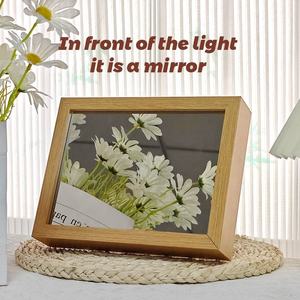 Lampe de table LED créative avec miroir et chargeur USB, lampe de table à peinture <span class=keywords><strong>3D</strong></span> personnalisée, lumière d'intérieur intelligente - Product Image 4