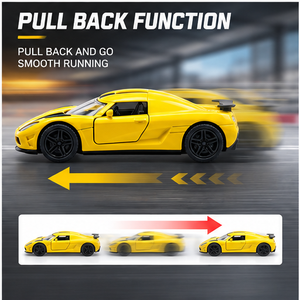 Coche de Juguete Deportivo de Metal de Aleación a Escala 1:36, Estilo <span class=keywords><strong>Agera</strong></span>, con Puertas Abribles, de Metal Fundido a Presión, para Niños - Product Image 5