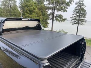 Fibra de vidrio sólido duro Tri-fold Tonneau cubierta exterior cubierta de cama de camión personalizada Ford F150 6.5FT Compatible Ranger Pickup <span class=keywords><strong>Tundra</strong></span> Isuzu - Product Image 5