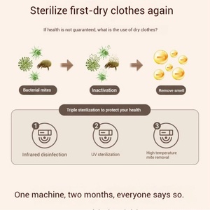 Sèche-linge portable pliable pour la maison, petit modèle pour dortoir, chauffage de bureau, peut réchauffer les couettes et sécher les chaussures, sèche-linge pour vêtements - Product Image 5