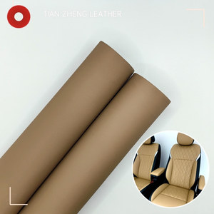Asli pabrik 0.6mm kain kulit sintetis hitam coklat untuk pelapis furnitur mobil 72 jam pengiriman cepat untuk dekorasi - Product Image 3