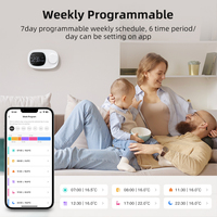 AVATTO Tuya-Termostato de habitación de bajo voltaje, termostato digital programable inteligente con Wifi, de baja potencia
