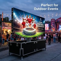 Système audio intégré professionnel PFC-7M avec écran LED hydraulique sans soudure pour remorques, idéal pour les centres commerciaux mondiaux