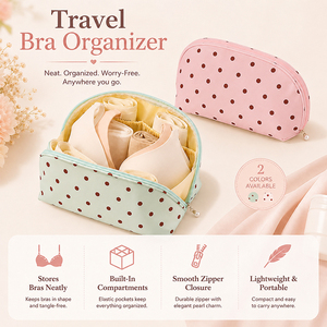 Sac de rangement portable en tissu pour sous-vêtements et soutiens-<span class=keywords><strong>gorge</strong></span>, motif vague, pour voyages et usage domestique, idéal pour femmes - Product Image 3