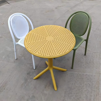 Table ronde en plastique PP pour restaurant et maison, idéale pour salle à manger, table basse en plastique PP – Approvisionnement direct usine, excellentes ventes