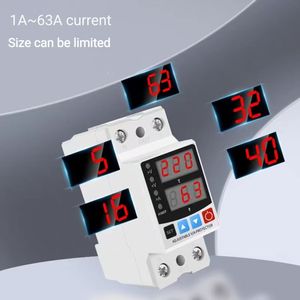 AVP 40A 63A 230 В, защита от перенапряжения, защита от напряжения, защита от напряжения с двойным цифровым дисплеем 40A 63A 80A 220V - Product Image 3