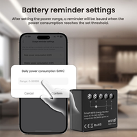 Interrupteur intelligent WiFi 6 LangYeao avec surveillance de l'énergie, modulaire DIY, module compteur de puissance Tuya 16A pour Home Assistant, charge 3840W