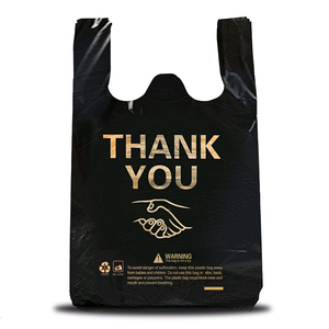 Sacs en plastique biodégradables écologiques personnalisés avec logos, sacs en plastique pour supermarchés, sacs d'épicerie compostables personnalisés - Product Image 6