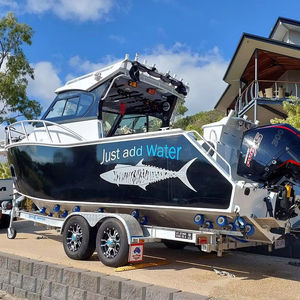 Bateau de pêche de luxe en aluminium Gospel 25 pieds avec moteur hors-bord, certifié CE, yacht rapide, à vendre en Australie - Product Image 1