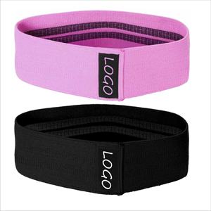 Tubes de tonification élastiques en coton pour cercle de hanche Bande d'exercice personnalisée pour fessier Bande de résistance pour entraînement à domicile - Product Image 1