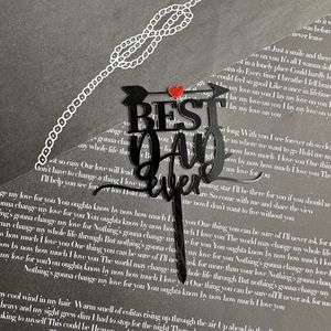 2024 gros joyeux fête <span class=keywords><strong>des</strong></span> pères anniversaire Cupcake Topper <span class=keywords><strong>meilleur</strong></span> papa mon papa roi acrylique gâteau Topper - Product Image 3