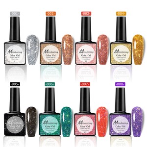 Laser <b>Sequin</b> Gel Nail Polish 7.5ml Holographic Flash Glitter Gel Varnish Durable UV LED Cure Manicure Nail Beauty Supplies - Product Image 4