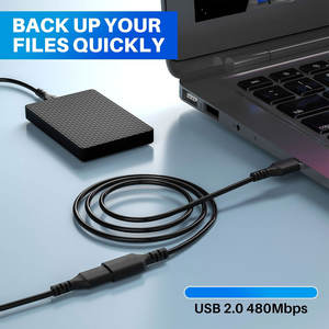 Cable DE DATOS USB de carga de transmisión de datos de cobre puro de 18AWG Cable de extensión Usb 2,0 antiinterferencias con potenciador de chipsets - Product Image 3