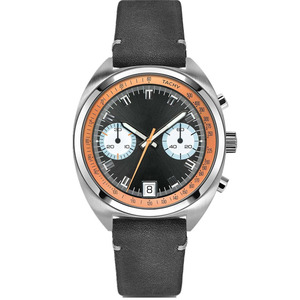 Montre chronographe de luxe à la mode, verre saphir double dôme, sport, homme, acier inoxydable, charme, MIYOTA, résistante à l'eau - Product Image 5