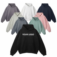 Sweat-shirts pour homme de haute qualité, surdimensionnés, à épaules tombantes, en molleton épais, en coton et polyester, sans cordon, sweat-shirt unisexe pour homme
