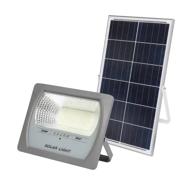 High quality 300W LED Solar Panel Flood light with IP66 waterproof and Remote Control