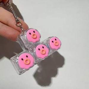 Porte-clés Fidget Clavier 3D Personnage Mignon 3/4/9 Touches, Jouet Anti-Stress à Interrupteur Mécanique ASMR, Breloque de Sac à Dos, Cadeau - Product Image 2