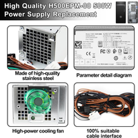 Alimentation 500W pour Dell Optiplex 3050MT 7060MT 7070MT 7080MT H460EBM-00 D500EPM-00 5K7J8 Y7R0X 500W