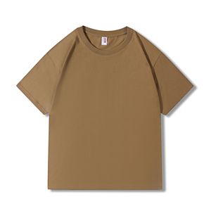 Camiseta de Verano para Hombre, 210g, 100% Algodón, Cuello Redondo, Manga Corta, Corte Holgado, Color Sólido, de Alta Gama, Secado Rápido y Absorción de Humedad - Product Image 1