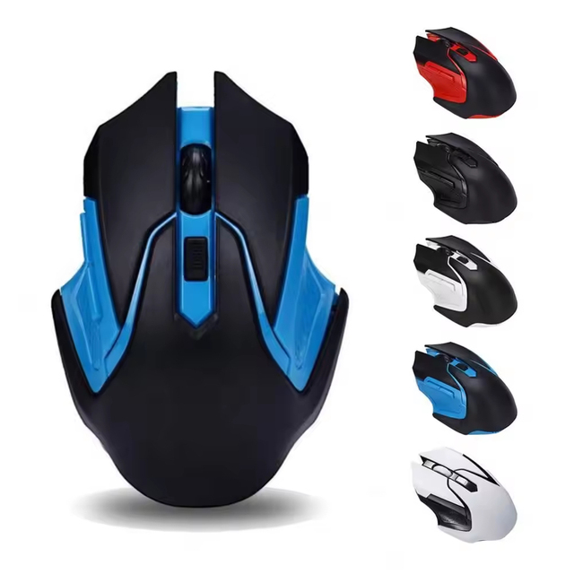 2.4GHz USB Optical Computer Mouse 1600 DPI Adjustable Ergonomic Mice Wireless Mouse for Laptop PC