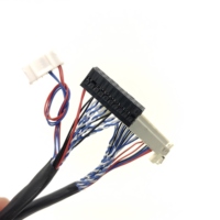 Kabel LVDS 30pin layar LCD, kabel 2 Saluran 8-Bit mendukung 1280x1024 Fpr 17/19 inci TFT LCD Panel LVDS