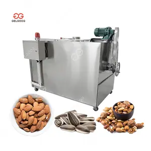 High Efficiency Gas Almond Roaster Machine Sunflower Seeds Nut Roasting Oven For Drum Type