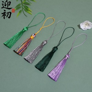 Bienvenido al comienzo: Borla decorativa de poliéster de 8 cm estilo corte, accesorio de joyería para marcapáginas - Product Image 2