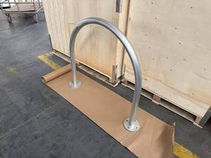 Portabiciclette a Cerchio Zincato Montato a Parete in Acciaio Q235 Resistente - Product Image 4