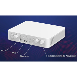 Kit audio hybride HIK DS-QAE1KA80206-4, amplificateur réseau 80W et 4 enceintes de plafond 6W, prise en charge de la gestion à distance/centralisée - Product Image 3
