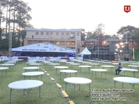 Système de sonorisation DJ de concert haute puissance 5000W, étanche, équipement audio professionnel avec deux enceintes Line Array de 15 pouces, boîtier métallique
