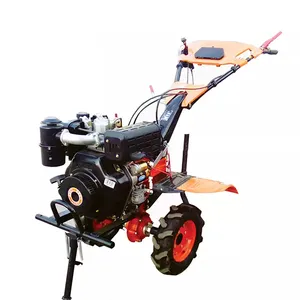 Motocultor diésel de 2 ruedas para caminar, Mini cultivador eléctrico para Tractor, fuente de alimentación de fábrica China