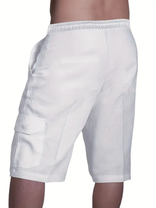 Dropshipping Pantalones cortos de verano para hombre-Ropa activa cómoda y elegante-Colores sólidos de secado rápido para la playa y la diversión al aire libre - Product Image 2