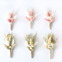 Mini bouquet de fleurs séchées de Chine pour mariée, demoiselle d'honneur, corsage de mariage, cadeau d'anniversaire, décoration de boîte, fleur éternelle, voyage