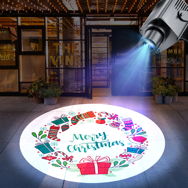 Custom Logo Projection Light Outdoor Waterproof 25W 35W 60W 80W 100W LED Advertising Lights for Business Branding Gobo Projector