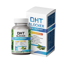 Capsules 100% naturelles de bloqueur de DHT ultra puissantes testées cliniquement formule végétalienne tambour de prévention de la perte de cheveux de qualité alimentaire pour hommes