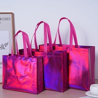 Op maat gemaakte non-woven draagtassen met premium gelamineerde afwerking, laser-geëtst drakenfruitlogo, sluitingstype winkels/shopping 44