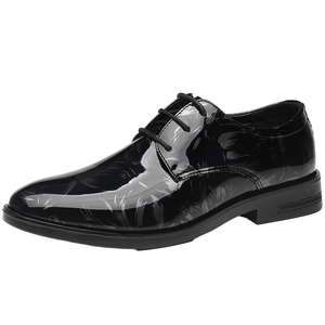 Zapatos Oxford Formales de Negocios de Cuero Genuino para Hombre, Talla Grande, Primavera, Zapatos de Boda con Amortiguación y Aumento de Altura, Estilo Juvenil - Product Image 1