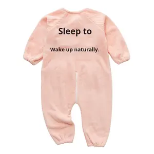 <span class=keywords><strong>Gigoteuse</strong></span> pour bébé, printemps, épaissie, en flanelle, combinaison une pièce, <span class=keywords><strong>polaire</strong></span> corail, <span class=keywords><strong>jambes</strong></span> séparées, anti-coup de pied, fermeture éclair, couverture, 1-3 ans - Product Image 5