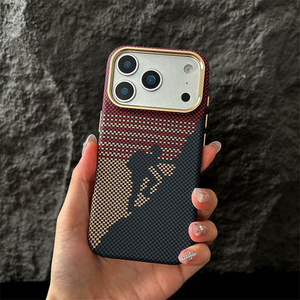 เคสโทรศัพท์มือถือแม่เหล็กคาร์บอนไฟเบอร์คุณภาพสูงสำหรับ iPhone 17 16 15 14 Pro Max Climber TechWoven ผิวสัมผัสแบบด้าน - Product Image 2