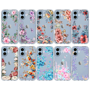Custodia per telefono antiurto di lusso rosa <span class=keywords><strong>viola</strong></span> fiore morbido TPU per <span class=keywords><strong>iPhone</strong></span> 16 <span class=keywords><strong>Pro</strong></span> Max 15Pro 8Plus 17ProMax - Product Image 6