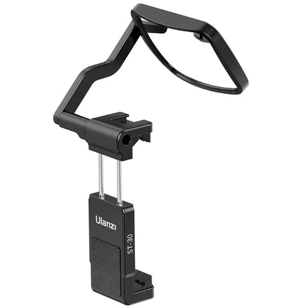 New ULANZI Smartphone Selfie Mirror Phone Holder Clip Mount for Phone Camera Vlogging Live Streaming Must Have Accessories